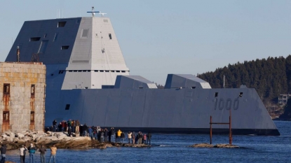 Largest destroyer built for Navy headed to sea for testing