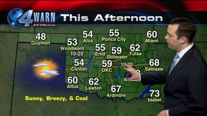 Chilly Tuesday with mostly sunny to partly cloudy skies