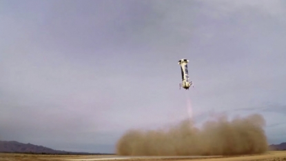 Rocket Goes To Space, Lands Back Safely Upright In Texas