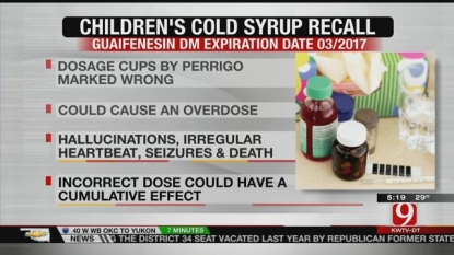 Children’s Cold Medicine Recalled For Potential Overdose Risk