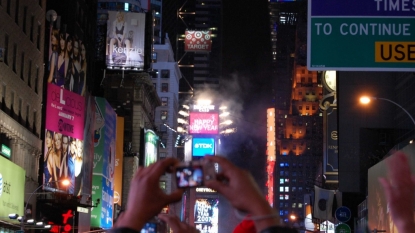 Throngs pack into Times Square for annual New Year’s bash