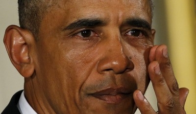 President Obama tears up during press conference on gun control executive actions