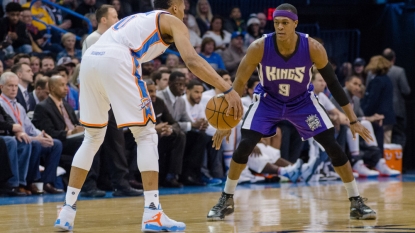 Cousins has 33 points, 19 boards, Kings top Thunder 116-104