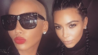 Kim Kardashian and Amber Rose Post Selfie Together