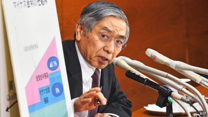 For the first time, Bank of Japan implements negative interest rate