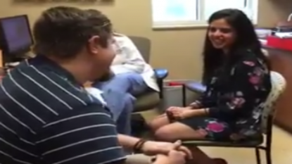 After hearing for the first time, woman gets surprise of a lifetime