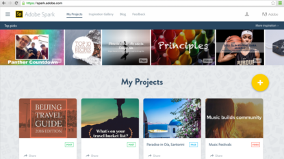 Adobe Spark brings easy-animation apps to the web