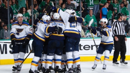 Blues hit back to level series with Stars