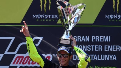 Rossi dedicates MotoGP win to rider who died in Barcelona