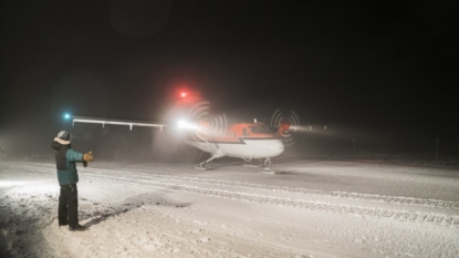 Daring flight removes 2 sick workers from South Pole station