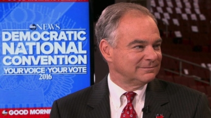 Tim Kaine accepts VP nom, calls Trump ‘one man wrecking crew’