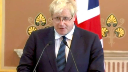 UK’s Johnson grilled by media at press conference with Kerry