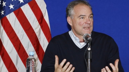 Clinton campaigns with VP pick Sen. Tim Kaine