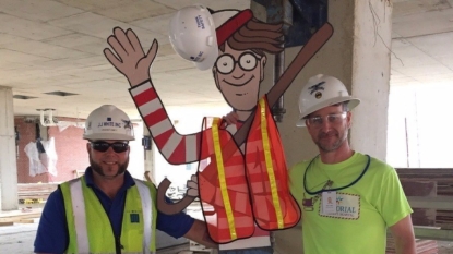 Construction worker creates life-size ‘Where’s Waldo’ game for children’s hospital patients