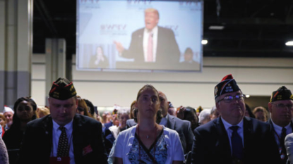 Donald Trump Speaks At VFW Convention A Day After Hillary Clinton