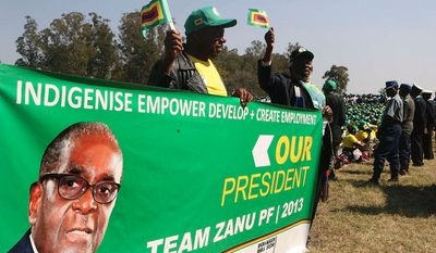 Thousands of Mugabe supporters gather in Zimbabwe’s capital