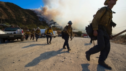 Firefighters keep Blue Cut Fire from spreading, increase containment during 7th day