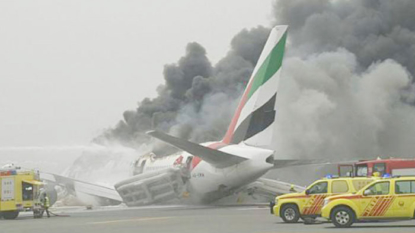 All passengers escape after jetliner crash-lands, catches fire in Dubai