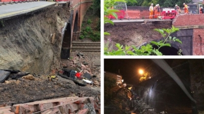 Barrow upon Soar bridge collapse causes Leicester train chaos