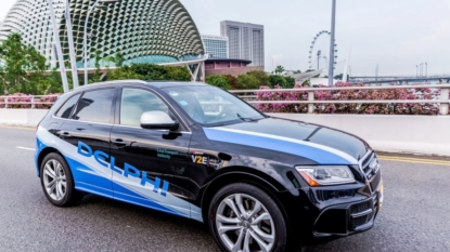 Delphi, Singapore launch test of self-driving taxis