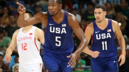 Durant sparks U.S. rout of China in Games basketball