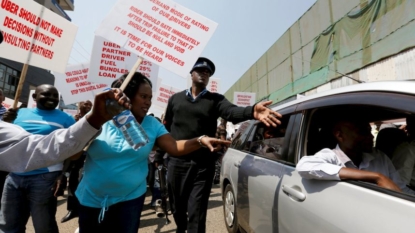 Hundreds of Uber drivers in Kenya go on strike after price cuts