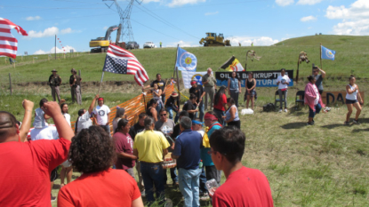 Oil pipeline construction halted amid talks with protesters