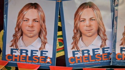 Activists protest Chelsea Manning’s prison treatment