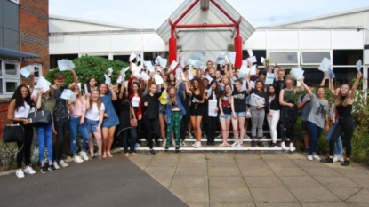 Pupils across Denbighshire celebrating “excellent” GCSE results