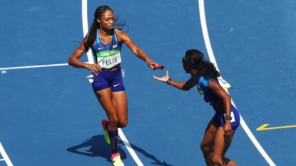 Second chance for US women’s 4x100m after botched exchange