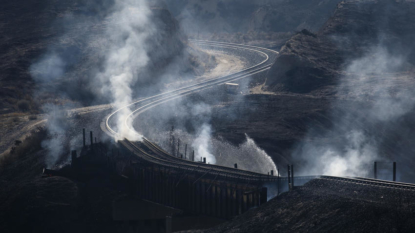 Crews battle blazes in California, Washington state, Wyoming