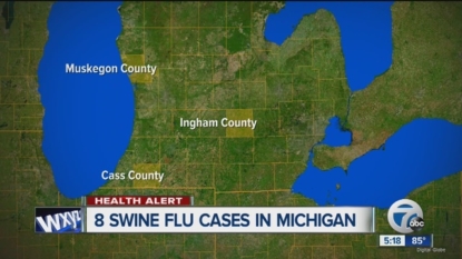 MI confirms 8 human cases of flu spread by pigs