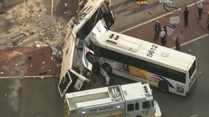 Buses crash in NJ, 1 dead