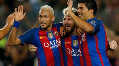 Suarez delighted to run riot with Messi and Neymar again