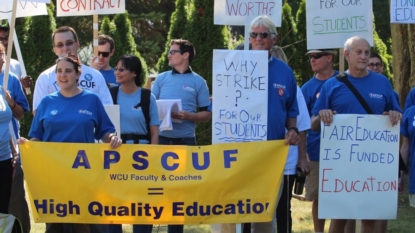 APSCUF sets strike date of Oct. 19