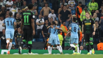 Aguero hat trick leads City to 4-0 win over Moenchengladbach