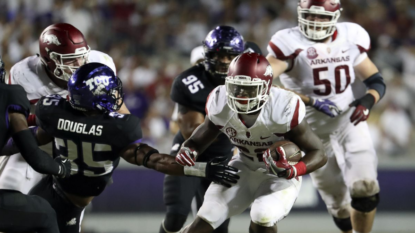 Arkansas beats No. 15 TCU 41-38 in double overtime