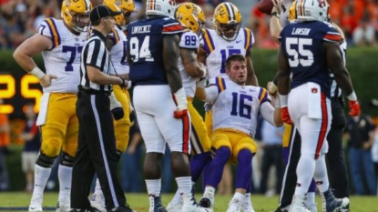 Auburn staffer Ashley Ward fine despite kickoff to face