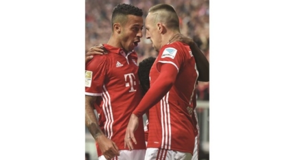 Bayern’s Robben, Boateng on the bench against Hamburg