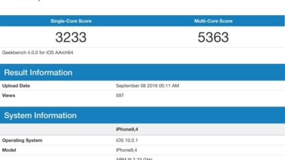 Benchmark Suggests iPhone 7 Plus Has 3GB RAM