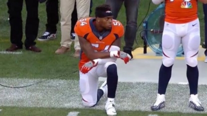 Broncos’ Marshall dumped by sponsor after protesting during national anthem