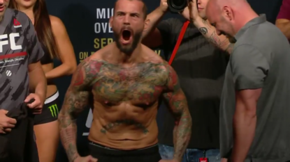 CM Punk pounded in debut at UFC 203