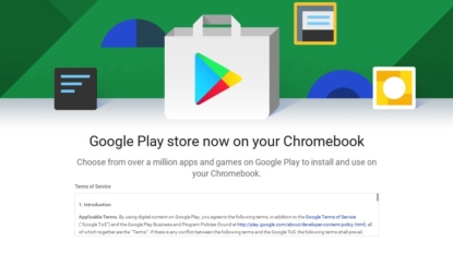 Google Play is now bringing Android apps to Chromebooks