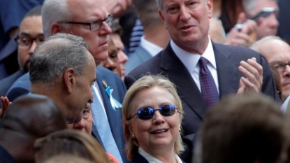 Clinton health scare as she ‘faints’ in public