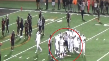 College football player arrested after punching referee