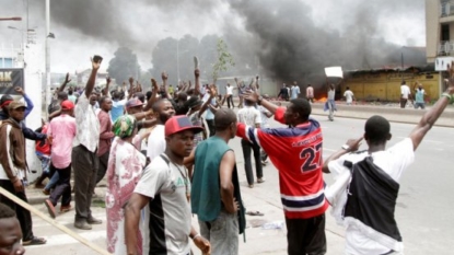 Protests turn violent in Congo capital, police officer lynched