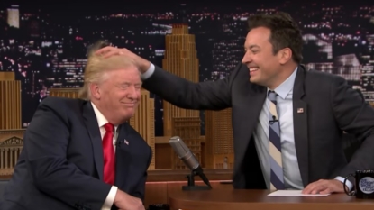 Donald Trump lets Jimmy Fallon mess up his hair on ‘Tonight Show’