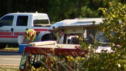 Driver, 10-year-old child among 4 dead in NC bus crash