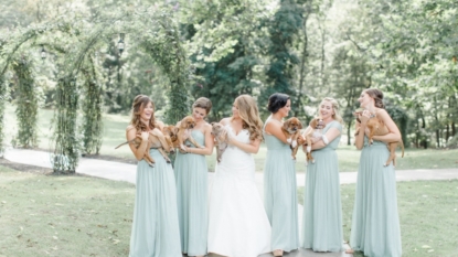 This Bridal Party Ditched Their Bouquets And Held Rescue Pups Instead