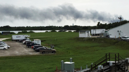 Explosion at SpaceX launch pad destroys rocket, satellite